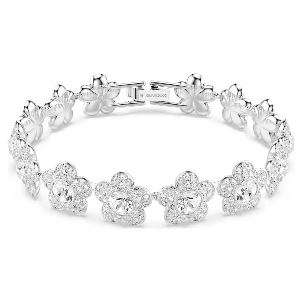 Swarovski Ariana Grande x Swarovski Bracelet Round Cut Flower White Rhodium