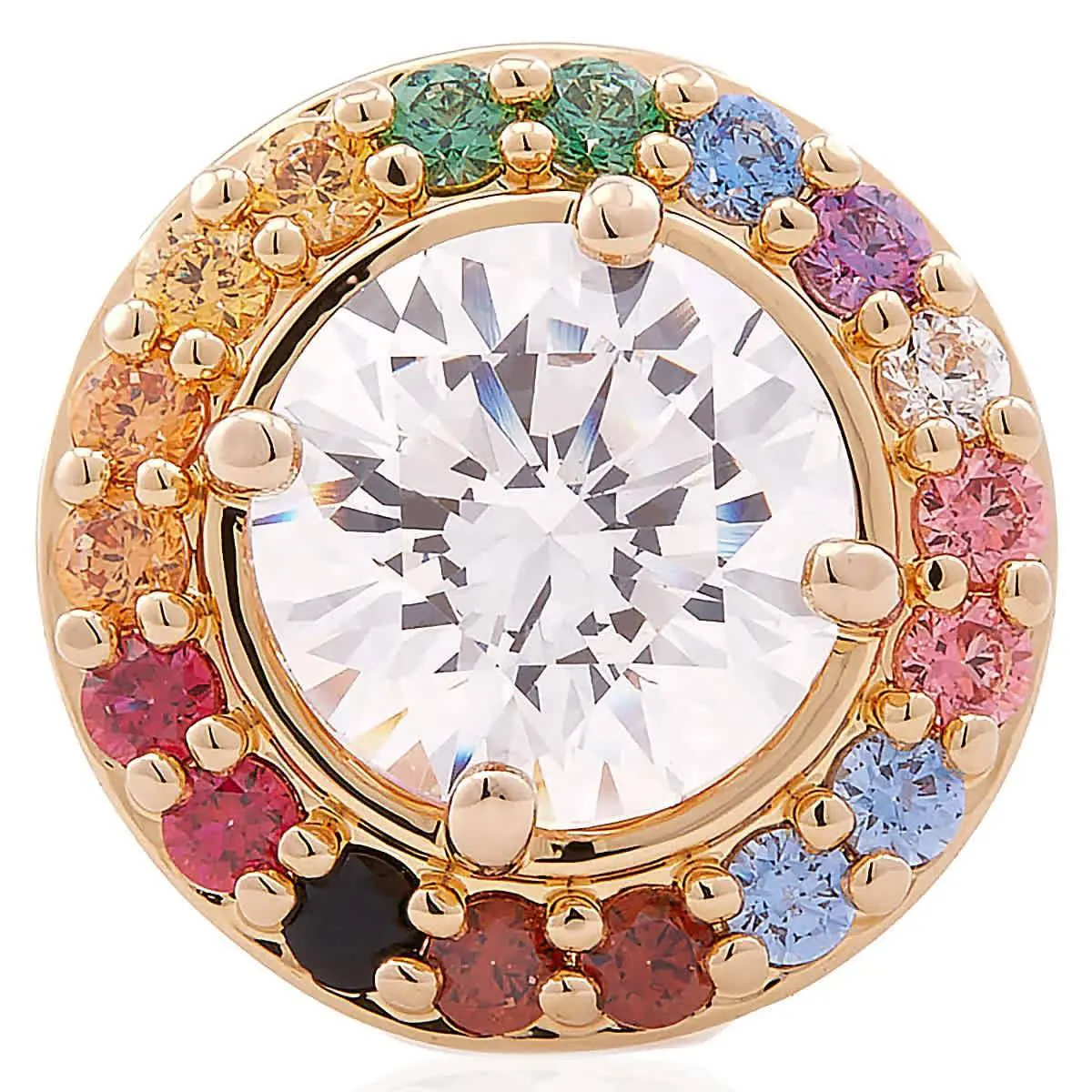 Swarovski Matrix Tack Pin Gold Shiny Multi