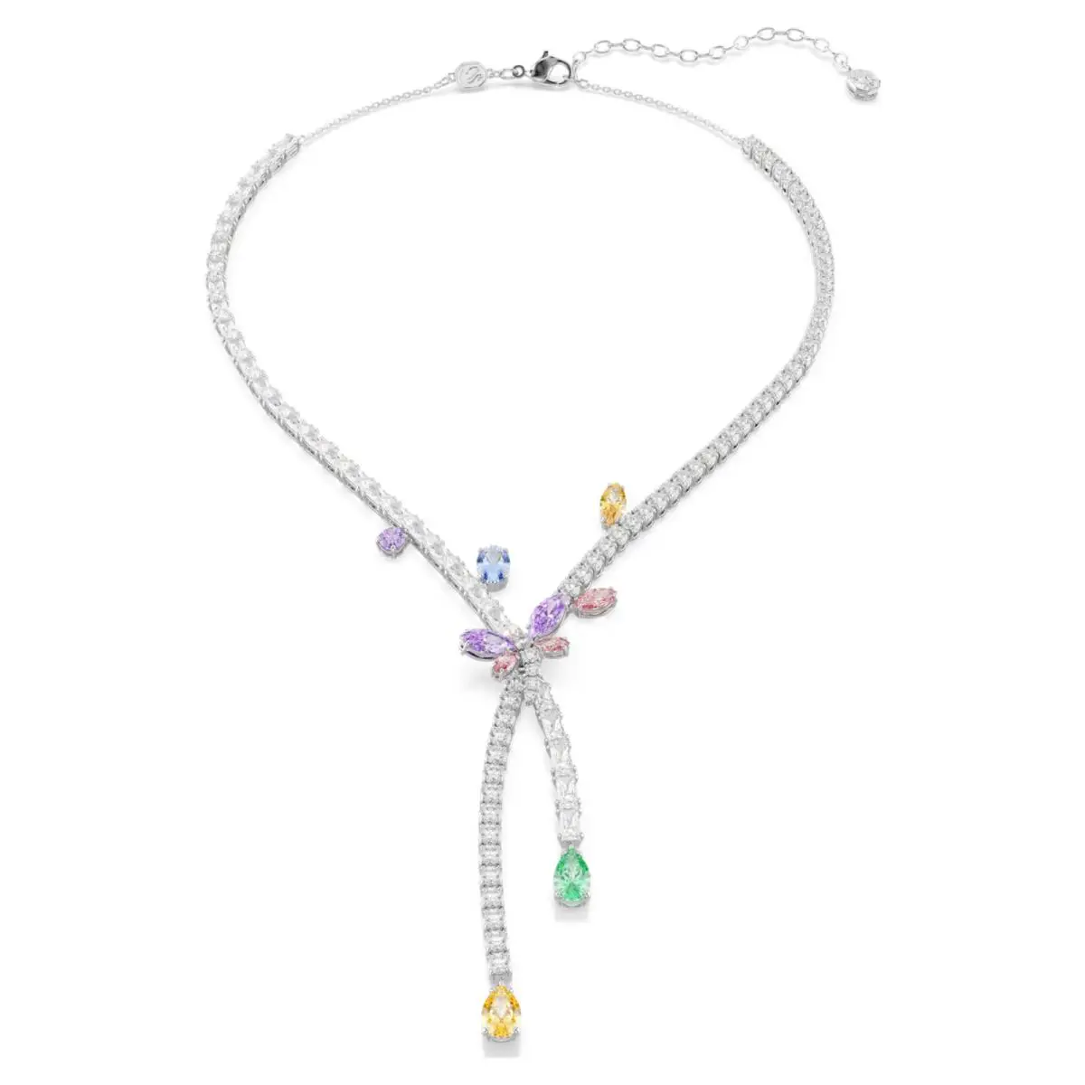 Swarovski Ariana Grande X Necklace Dragonfly Multicolor Rhodium Plated 5737424