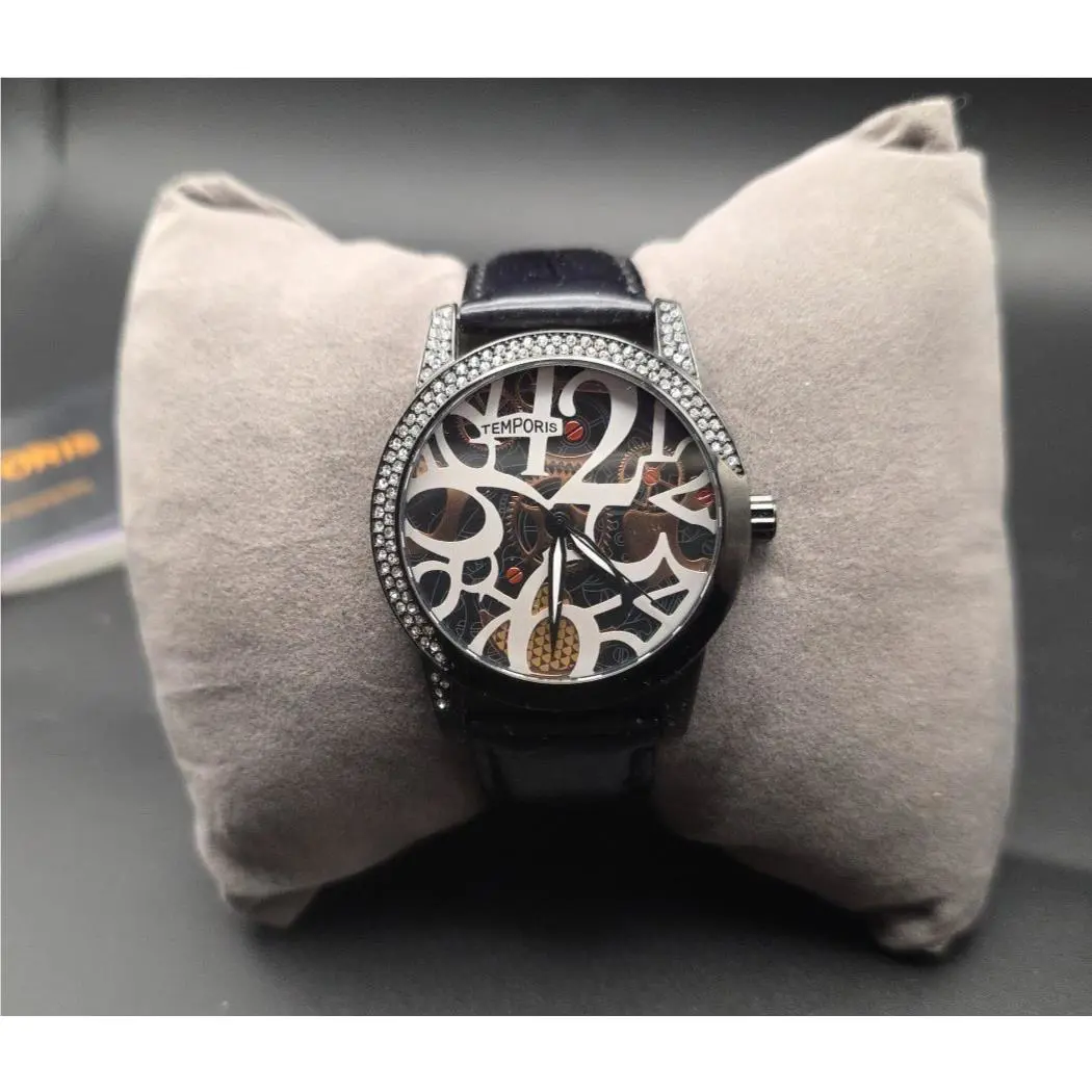 Temporis Secret Garden Wrist Watch with Swarovski Crystals Nos