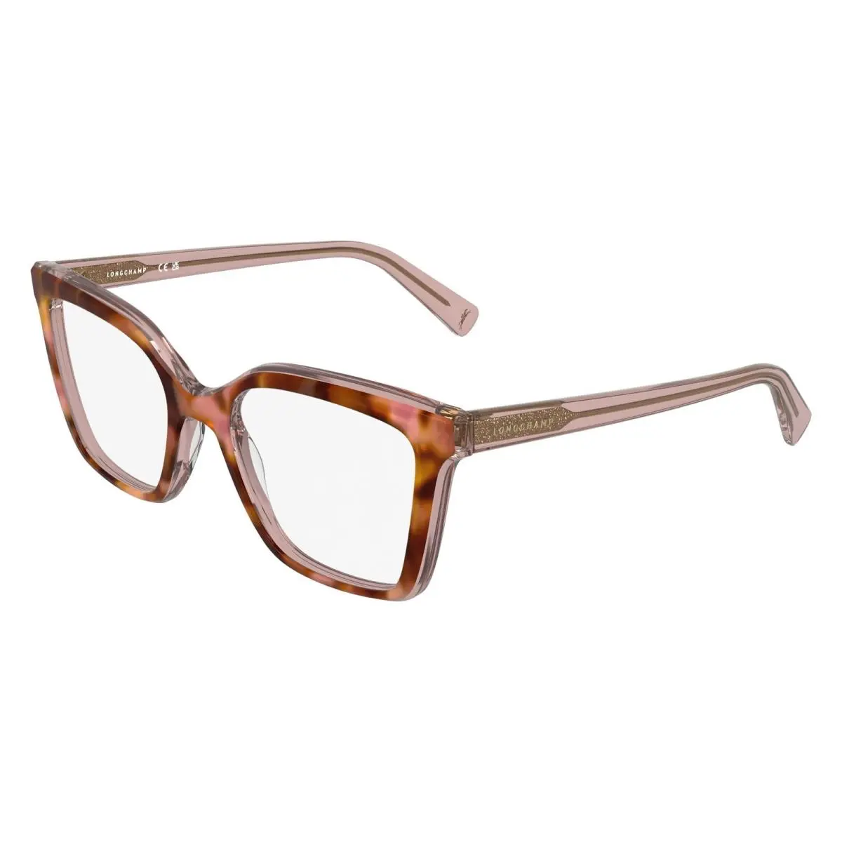 Longchamp LO2795 Eyeglasses 691 Rose Havana/transparent Rose