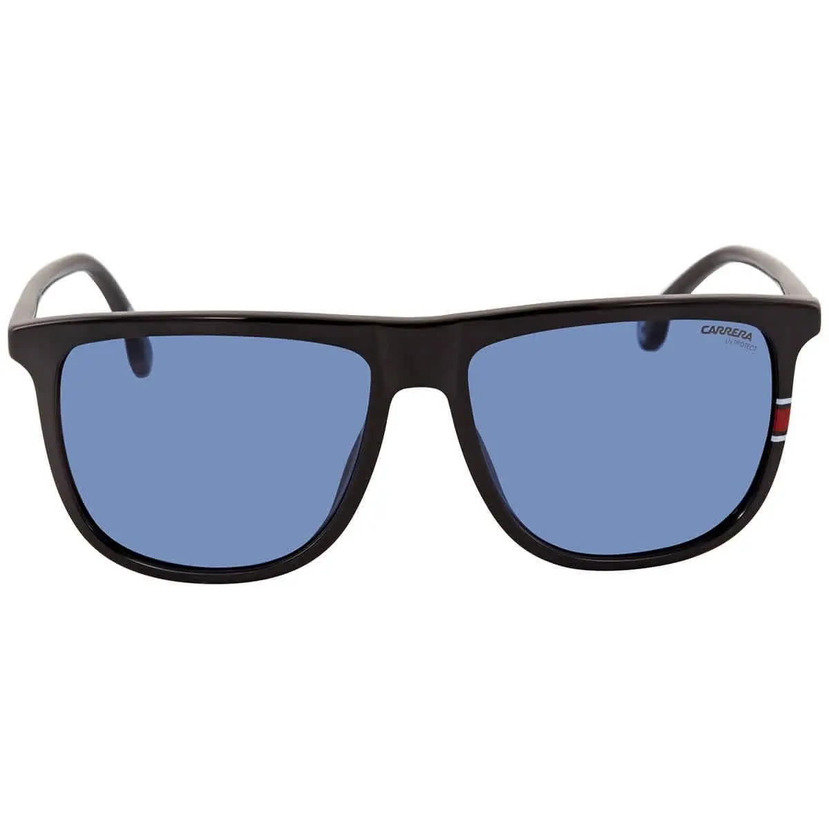 Blue Rectangular Men`s Sunglasses 218/S 0D51 KU 58  218/S 0D51/KU by Carrera