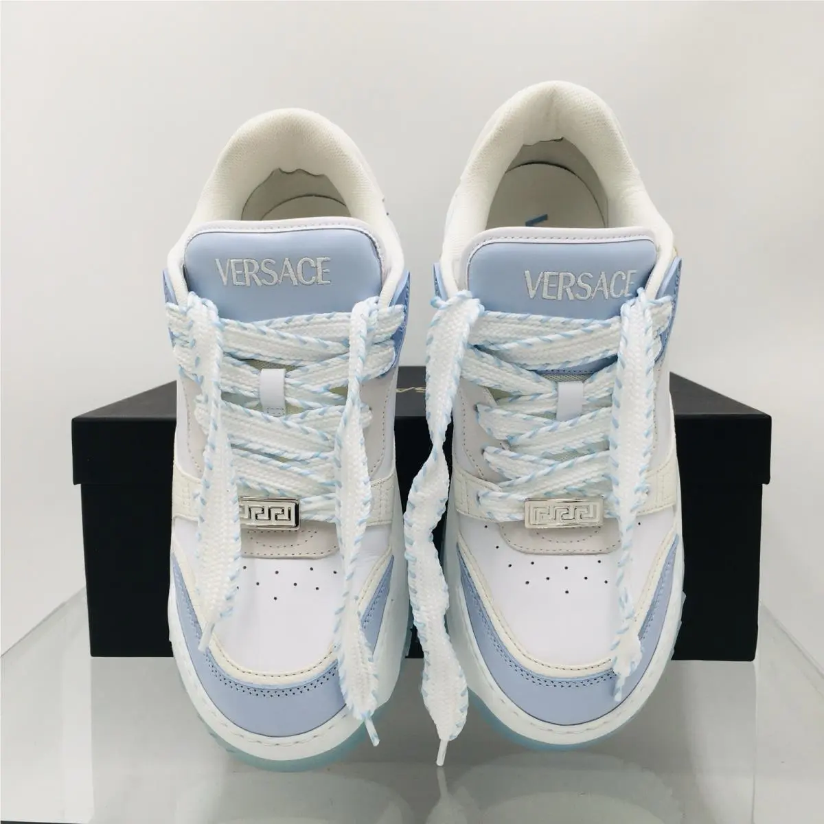 Versace shoes - Versace Odissea - Odissea - 1015437_1A10925- 5UA8P - Blue Hydrangea/ White/ Palladium 16