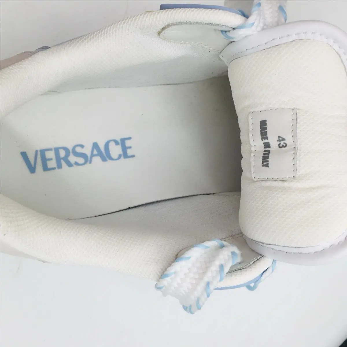 Versace shoes - Versace Odissea - Odissea - 1015437_1A10925- 5UA8P - Blue Hydrangea/ White/ Palladium 17