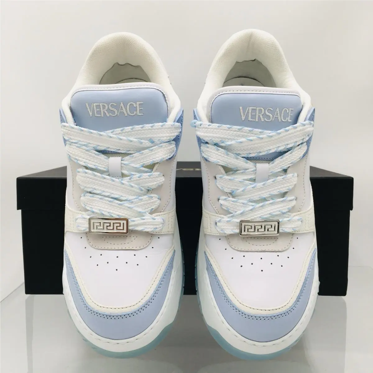 Versace shoes - Versace Odissea - Odissea - 1015437_1A10925- 5UA8P - Blue Hydrangea/ White/ Palladium 5