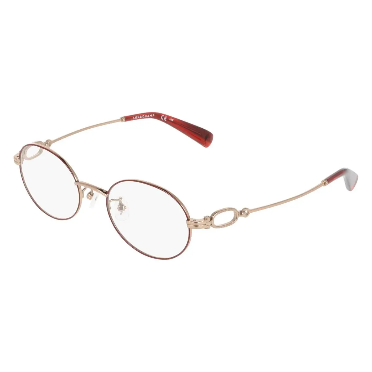 Longchamp LO 2550 Lbj Amber Gold/bordeaux 734 Size 48 Eyeglasses