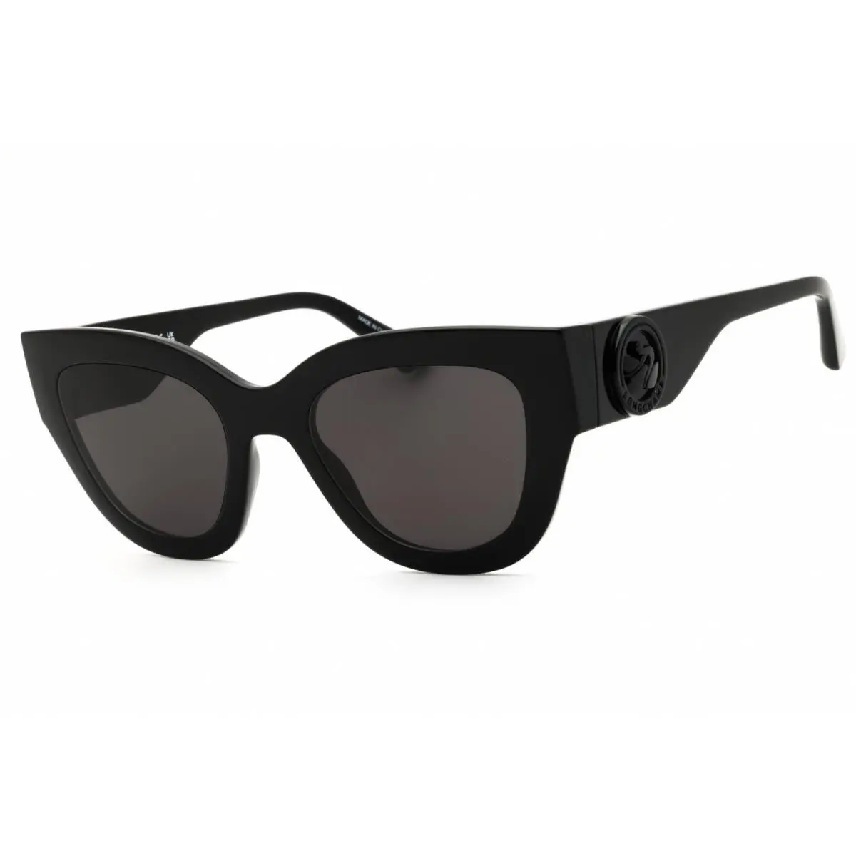 Longchamp Women`s Sunglasses Rectangular Black Plastic Full Rim Frame LO744S 001