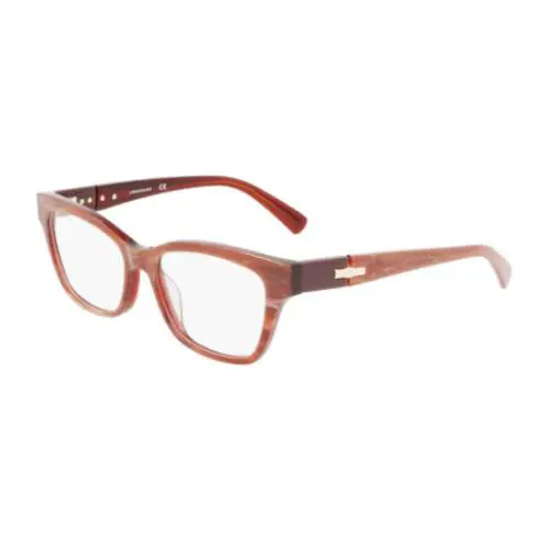 LO-2697 604 Women`s Eyeglasses 53-16-140mm/Red Marble/100% by Longchamp