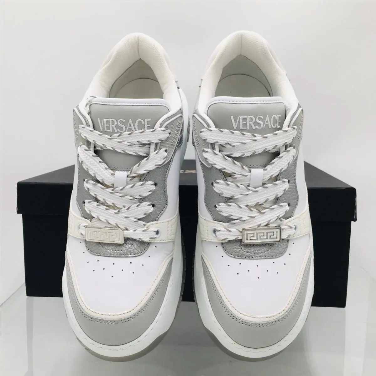 Versace shoes - Versace Odissea - Odissea - 1015437 _1A10925_2E10P - Grey / White 3