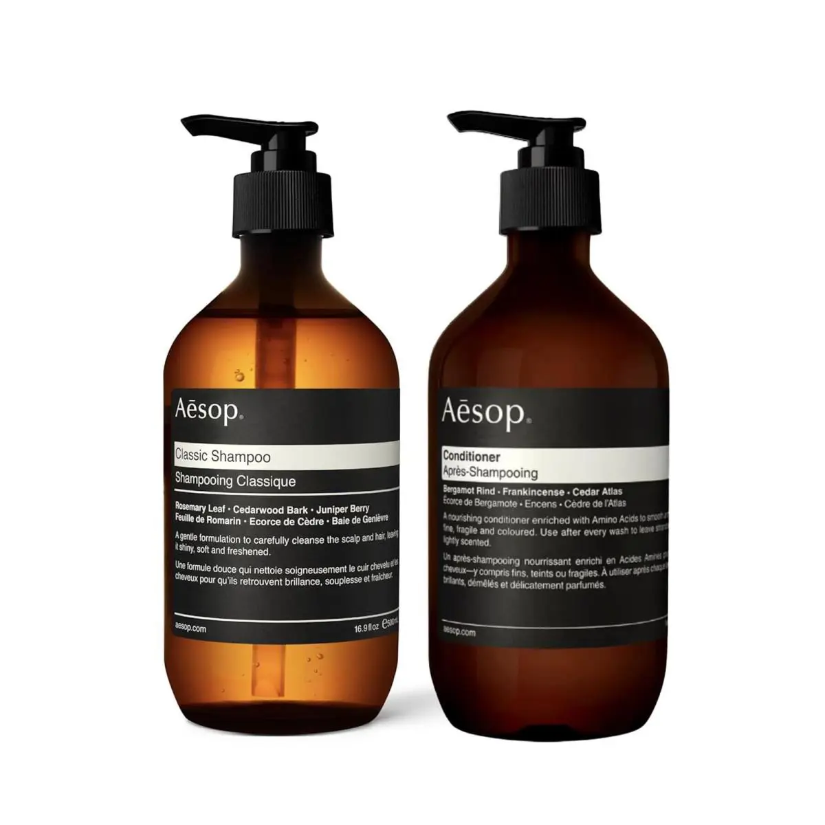 Aesop Classic Shampoo Conditioner Set - Shine Hydration Softness - 500mL/16