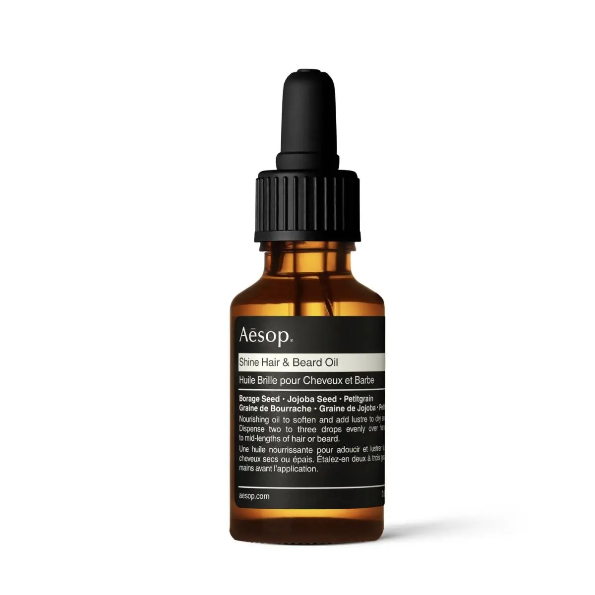 Shine Hair and Beard Oil Moisture-rich 0.84 Fl Oz Pack of 1 Green by Aesop