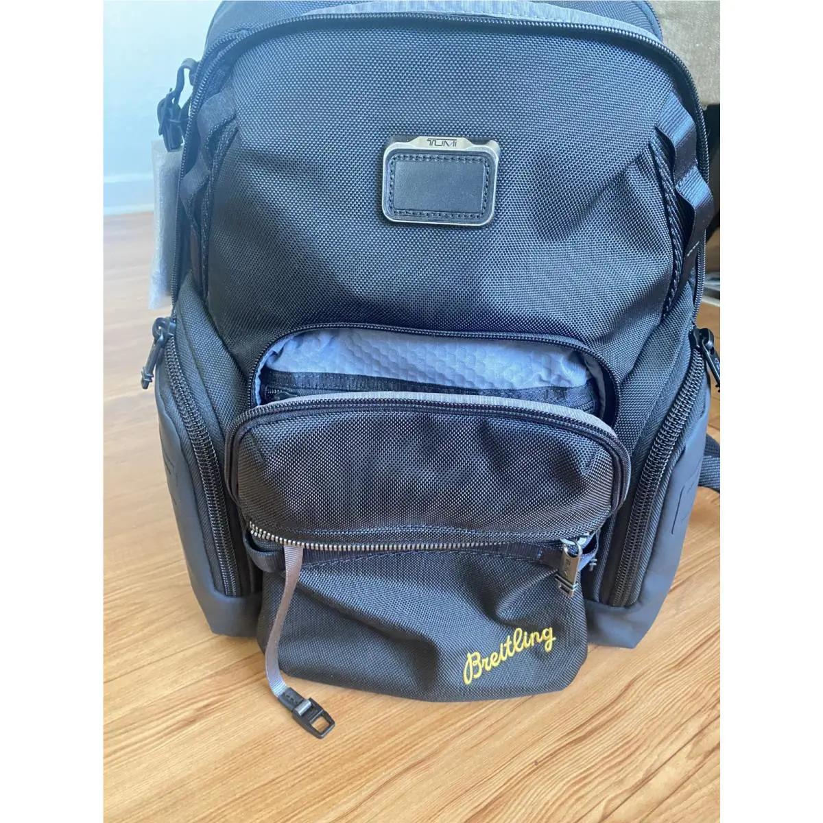 Tumi Breitling Black Backpack Nylon Exclusive For Elite Breitling Customers