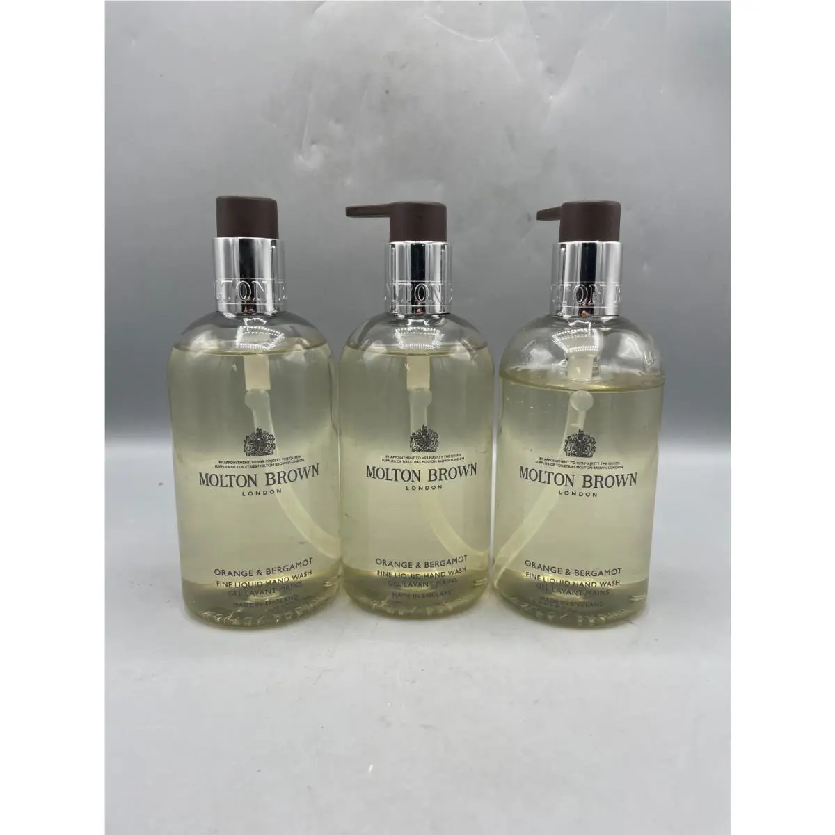 3x Molton Brown Orange and Bergamot Fine Liquid Hand Wash 10 oz