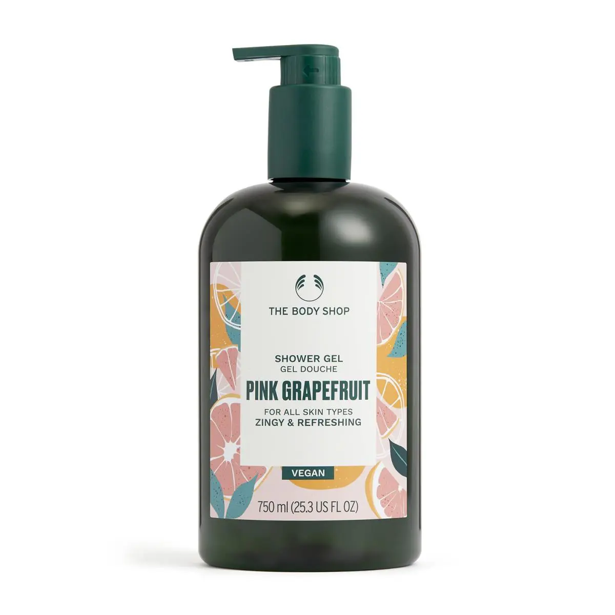The Body Shop Pink Grapefruit Shower Gel 25.3 Fl Oz Pack of 1 Clear