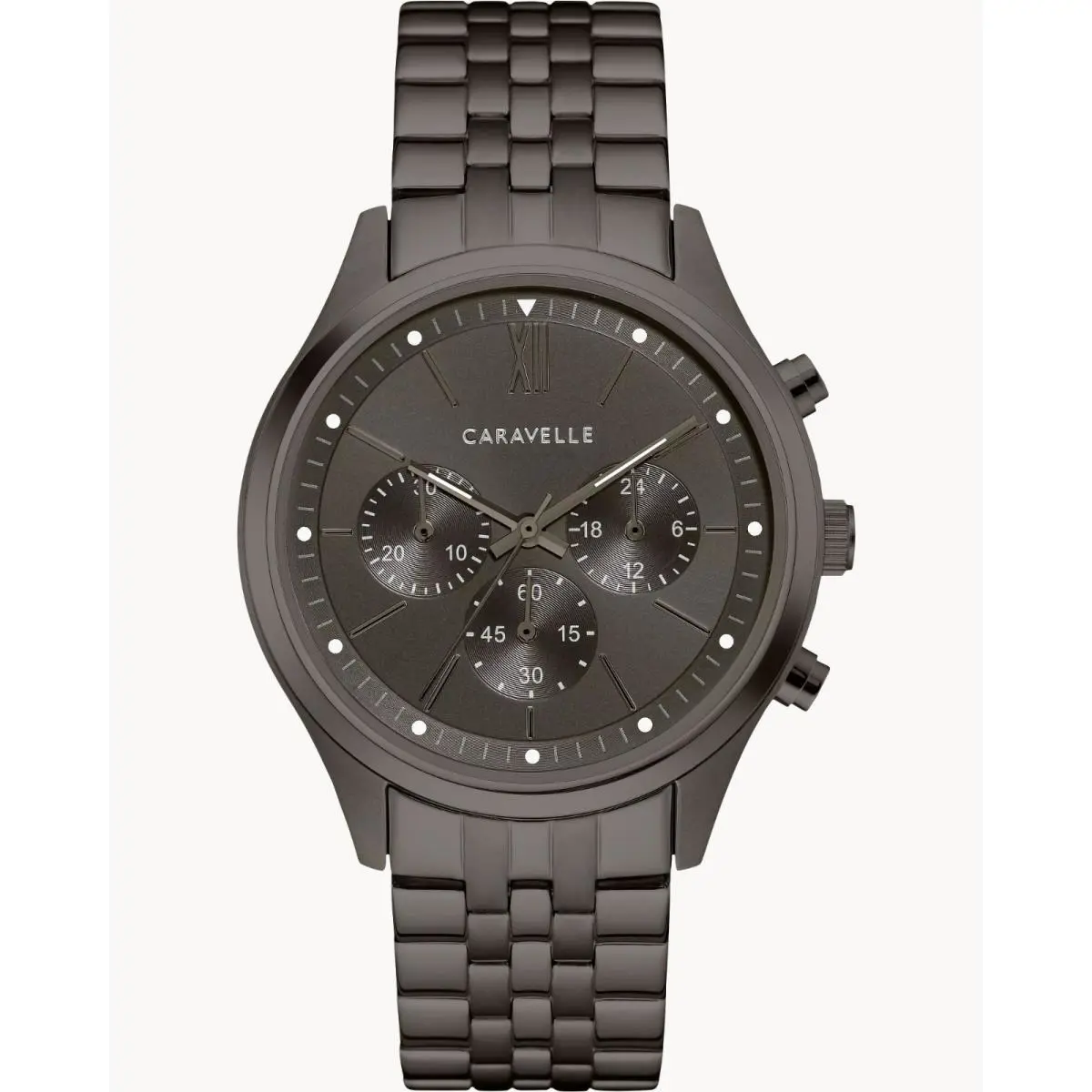Caravelle Bbulova 41mm Black Stainless Steel Case Black Stainless 45A141