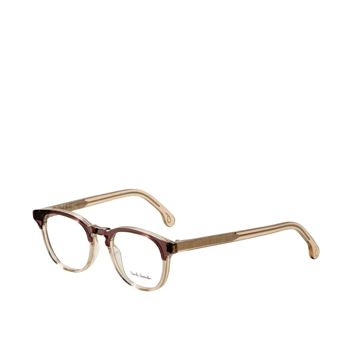 Paul Smith Unisex Abbott 48mm Slate Tobacco Crystal Opticals PSOP001V1-005-48