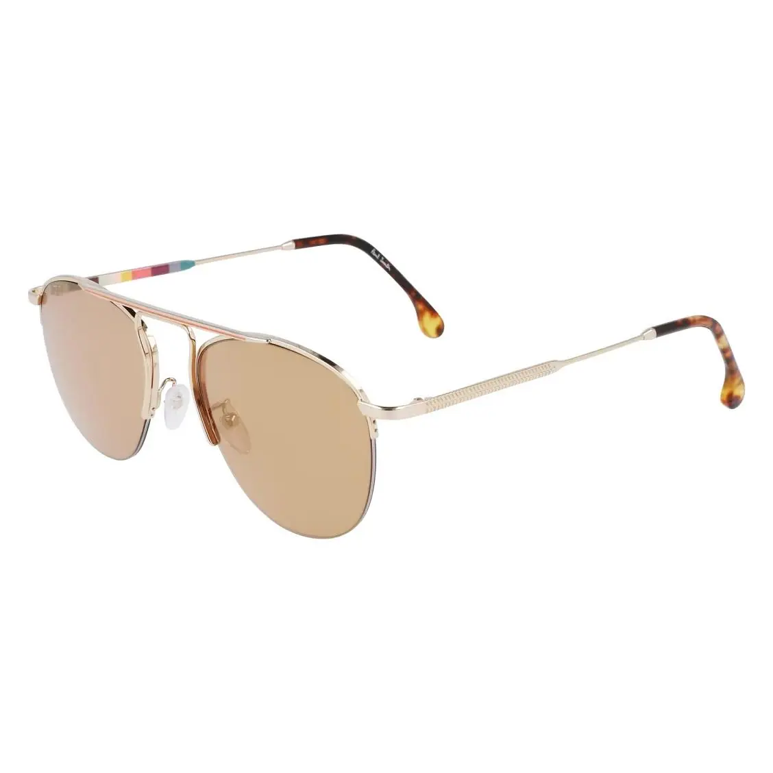 PSSN02454 003 Rose Gold Aviator Cactus Sunglasses W/gold Mirror by Paul Smith