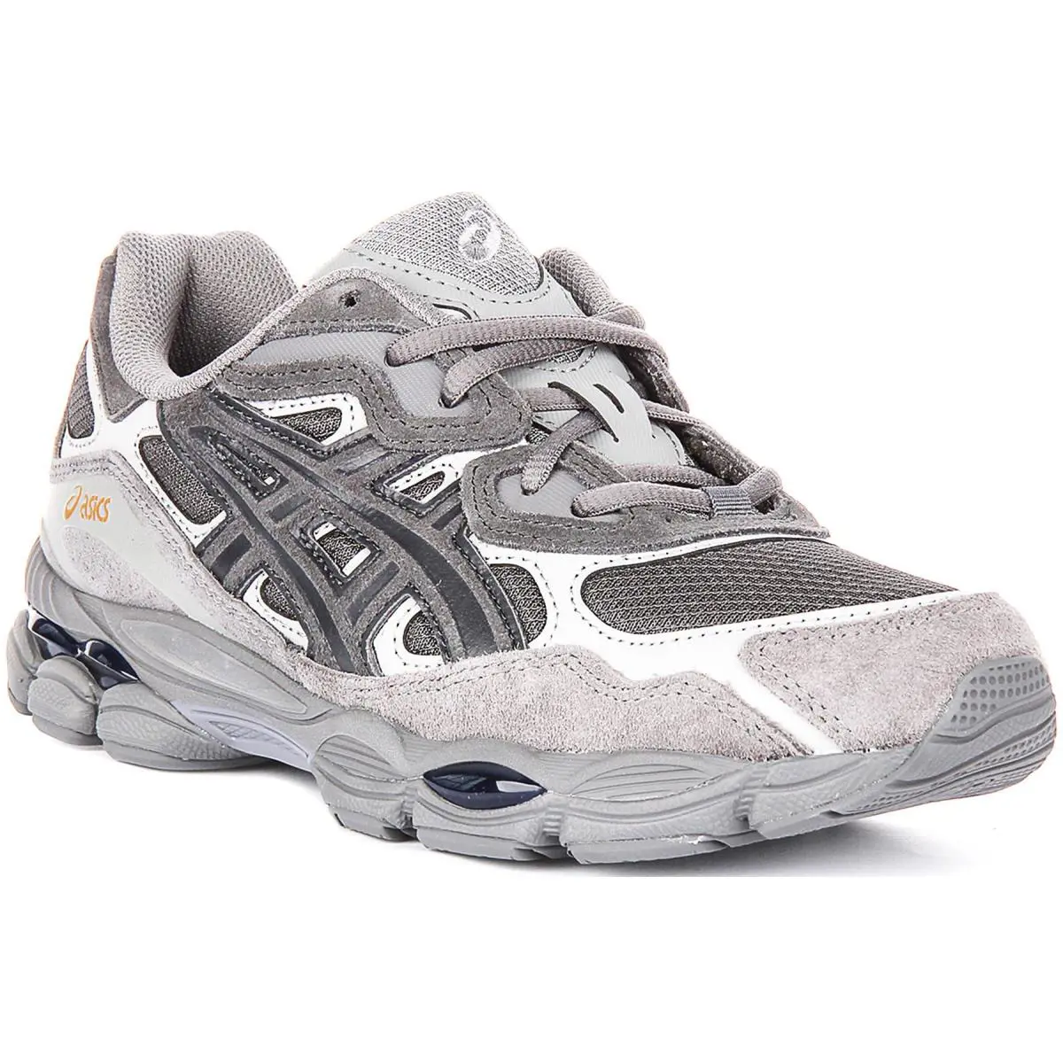 Asics Gel-nyc Iconic Mesh Lace Up Mens Trainers In Dark Grey US 8 - 11 - Dark Grey