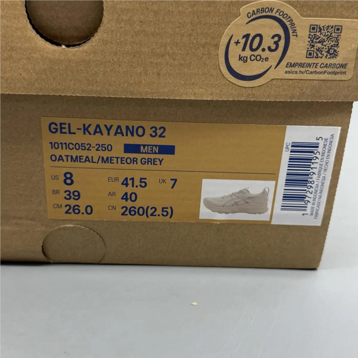 Asics shoes - ASICS Gel Kayano 32 - Gel Kayano - 1011C052 - Oatmeal (UPC: 0197298911955) 12