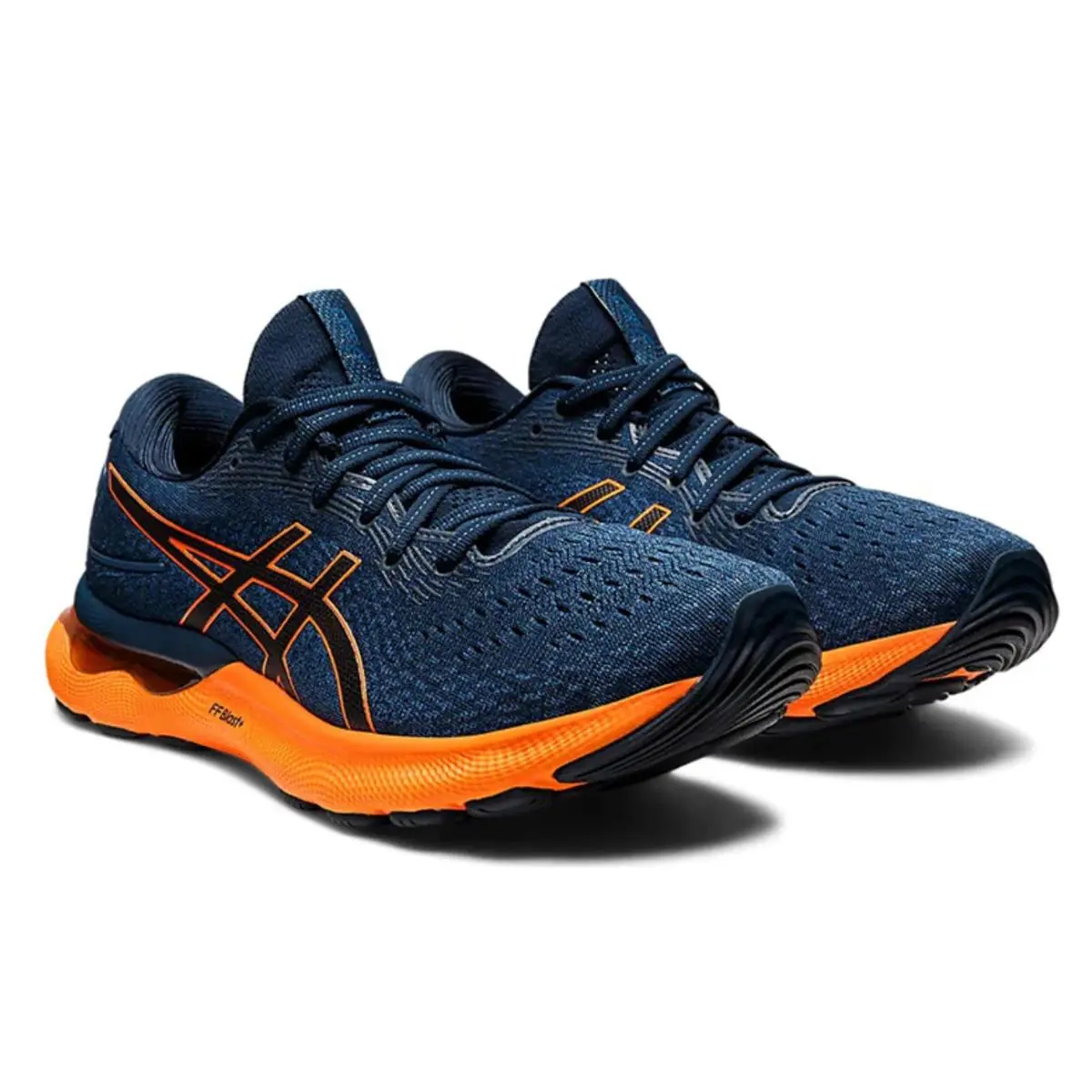Asics shoes - ASICS Gel-Nimbus 24 - 1011B359402 - French Blue/Shocking Orange 2