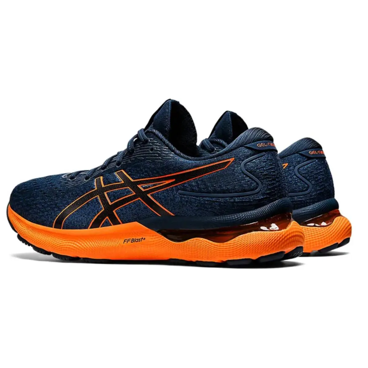 Asics shoes - ASICS Gel-Nimbus 24 - 1011B359402 - French Blue/Shocking Orange 3