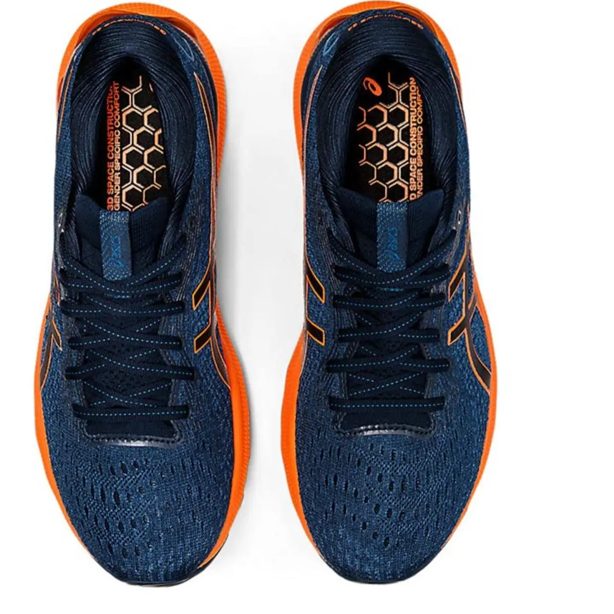 Asics shoes - ASICS Gel-Nimbus 24 - 1011B359402 - French Blue/Shocking Orange 5