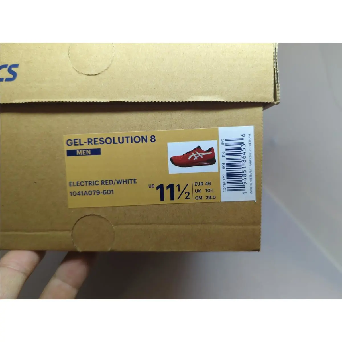 Asics shoes - ASICS Gel-Resolution 8 - 1041A079 - Electric Red/White (UPC: 194851864536) 9