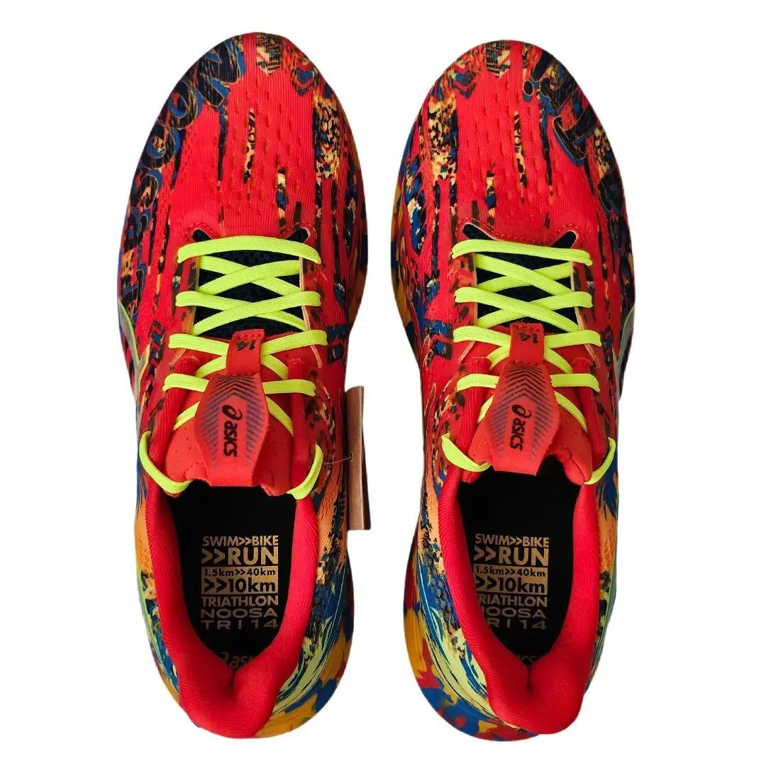 Asics shoes - ASICS Noosa Tri 14 - Noosa Tri - 1011B368-800 - Cherry Tomato/Safety Yellow 9