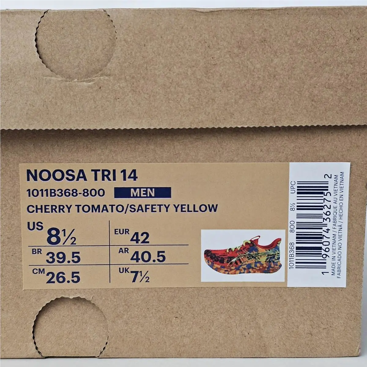 Asics shoes - ASICS Noosa Tri 14 - Noosa Tri - 1011B368-800 - Cherry Tomato/Safety Yellow 12