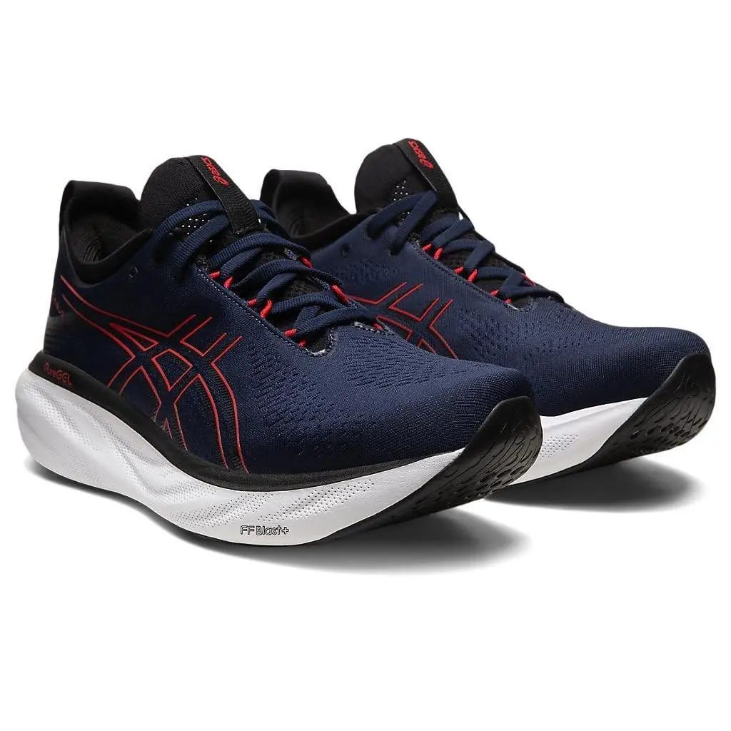 Asics shoes - ASICS GEL-Nimbus 25 - 1011B547401 - Midnight/Electric RED 2