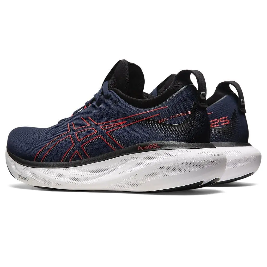 Asics shoes - ASICS GEL-Nimbus 25 - 1011B547401 - Midnight/Electric RED 3