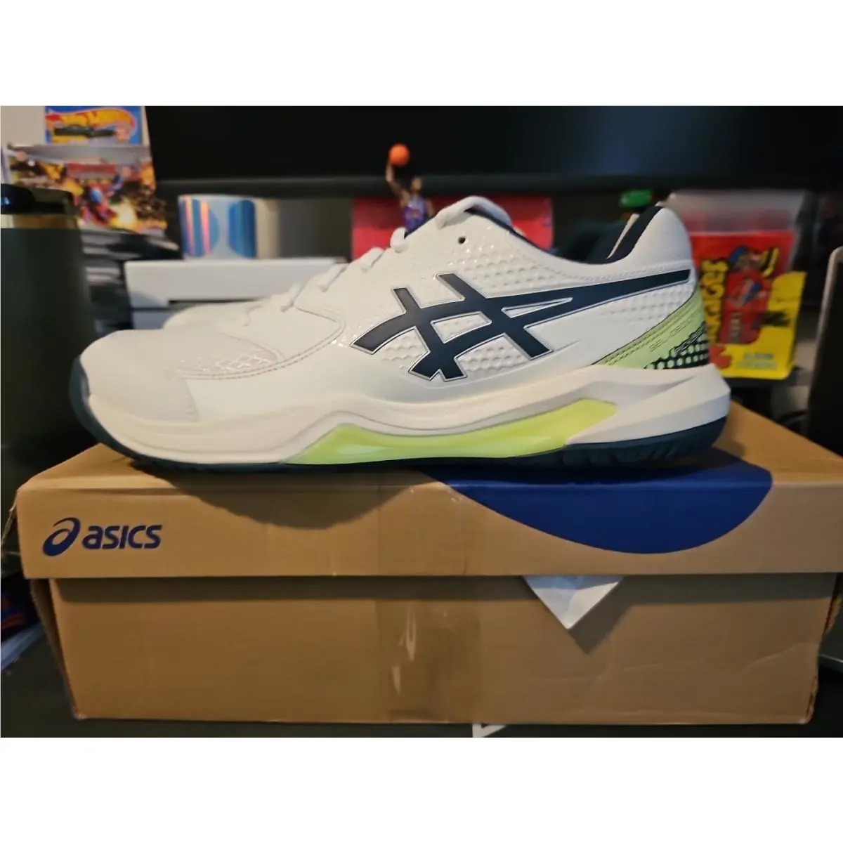 Asics shoes - ASICS GEL-Dedicate 8 - White/Lime/Navy 1