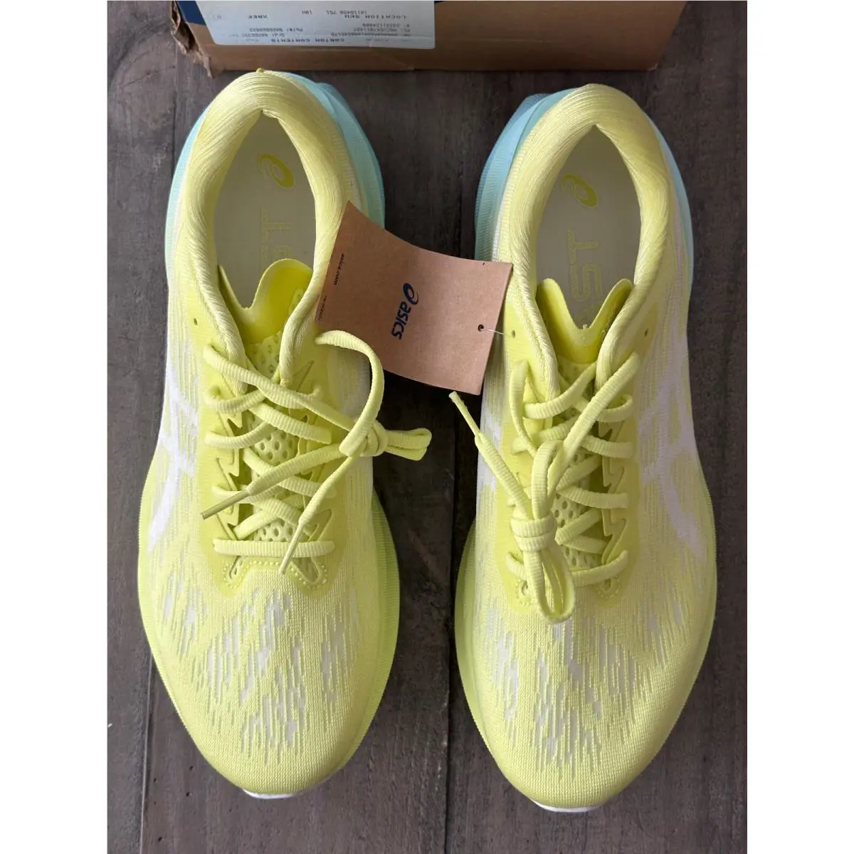 Asics shoes - Asics Novablast 3 - Novablast - 1011B458-751 - Glow Yellow/White (UPC: 196074842001) 5