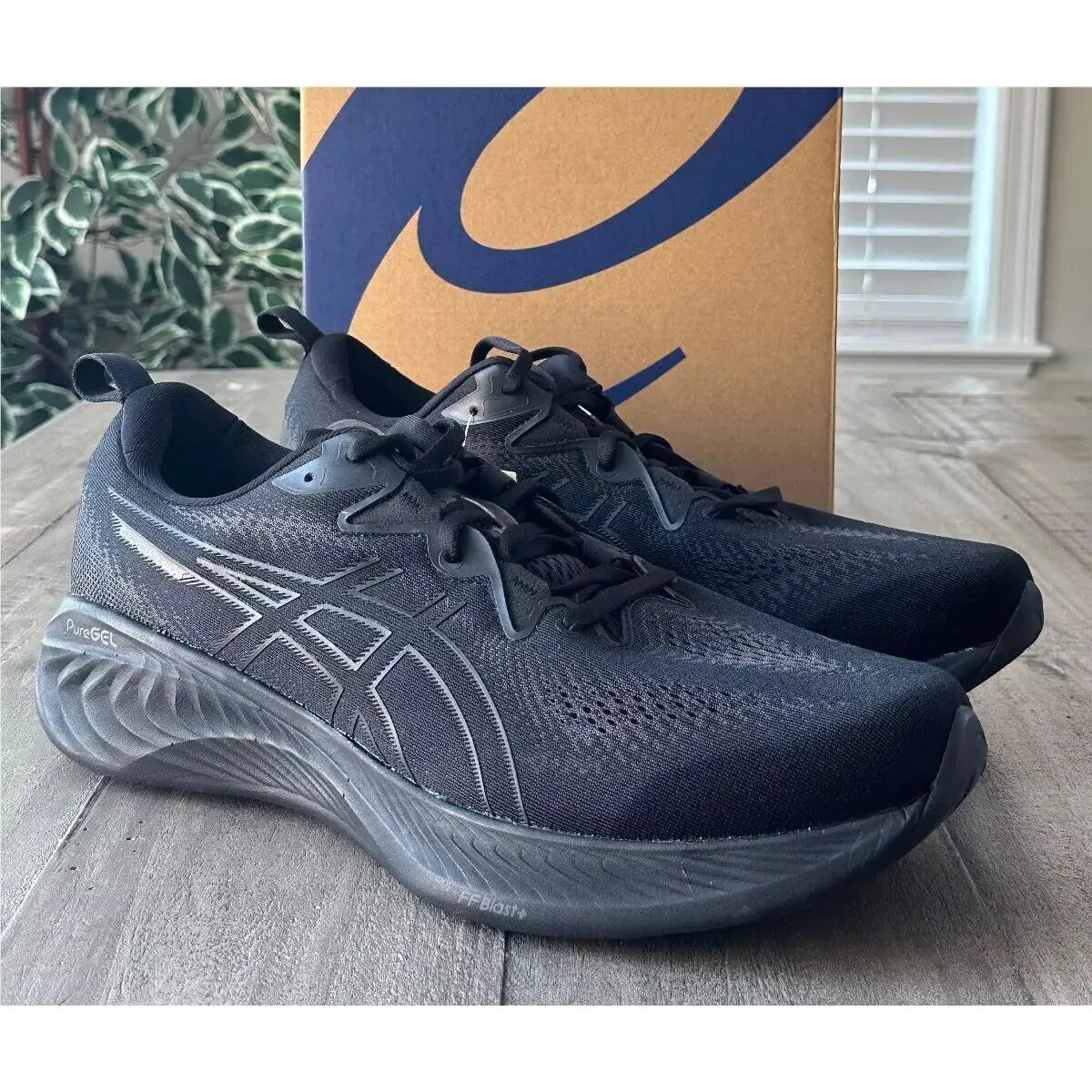 Asics Gel Cumulus 25 Black/gunmetal Men`s US 14 Sneakers Style 1011B621-003