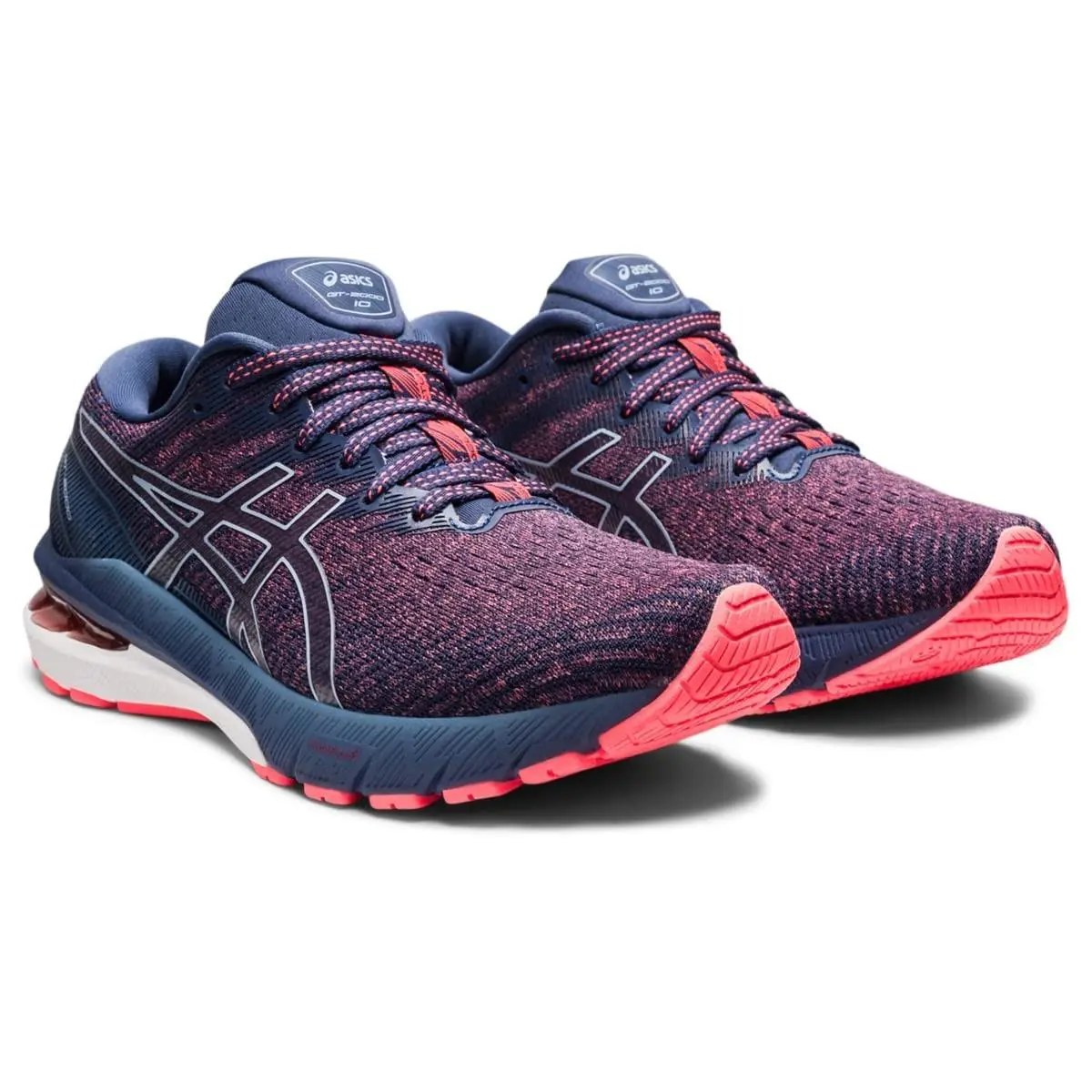 Asics shoes - ASICS Wmns GT 2000 10 - 1012B045-700 - Blazing Coral/Thunder Blue 1