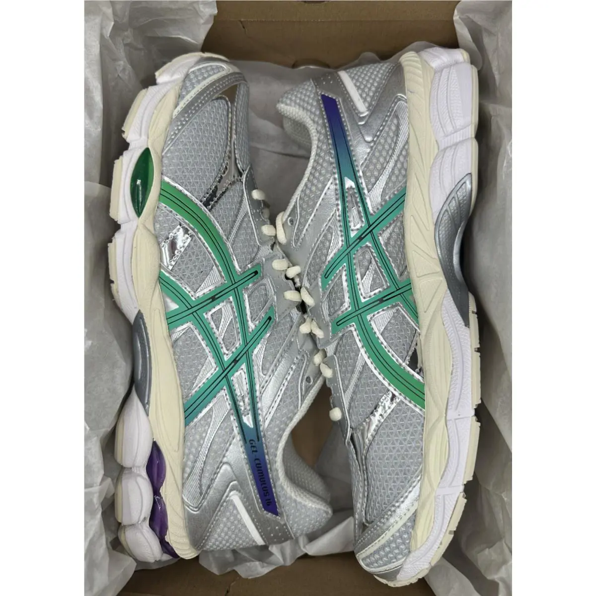 Asics shoes - ASICS Gel Cumulus 16 - Gel Cumulus - 1203A990-100 - Silver 5