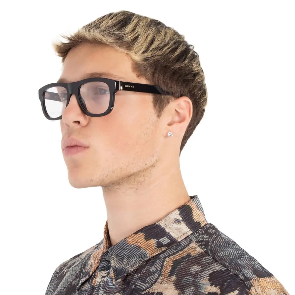 Gucci Demo Square Men`s Eyeglasses GG1509O 001 54 GG1509O 001 54