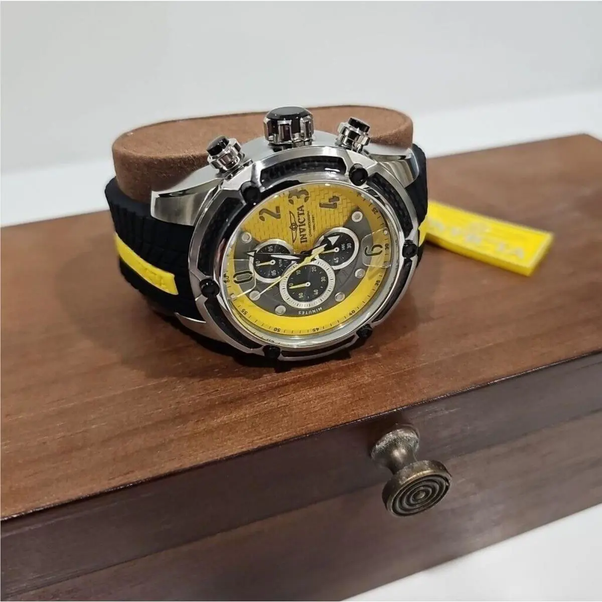 Invicta S1 Rally Men`s Watch - 52.5mm Black Yellow Model 36429