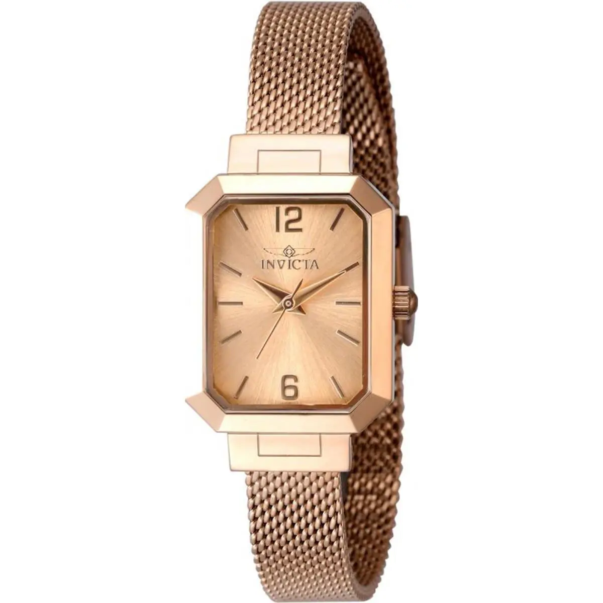 Invicta Women`s 48153 Angel Quartz 3 Hand Rose Gold Dial Watch