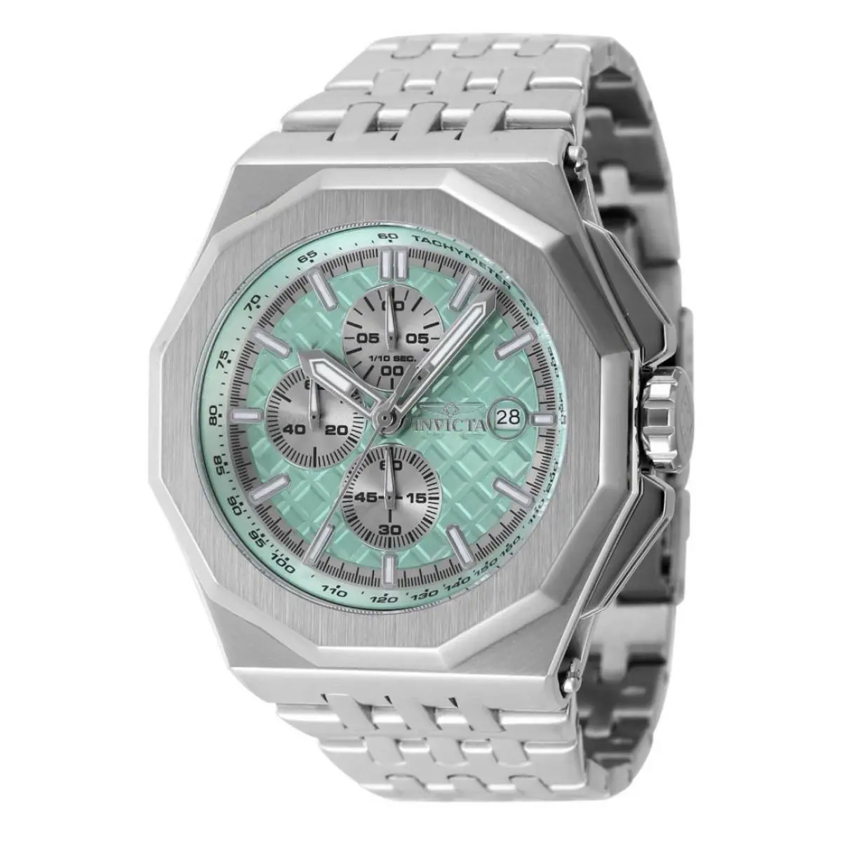Invicta Akula Ironshard 48MM Turquoise Textured Diamond Chrono Men’s Watch 47389