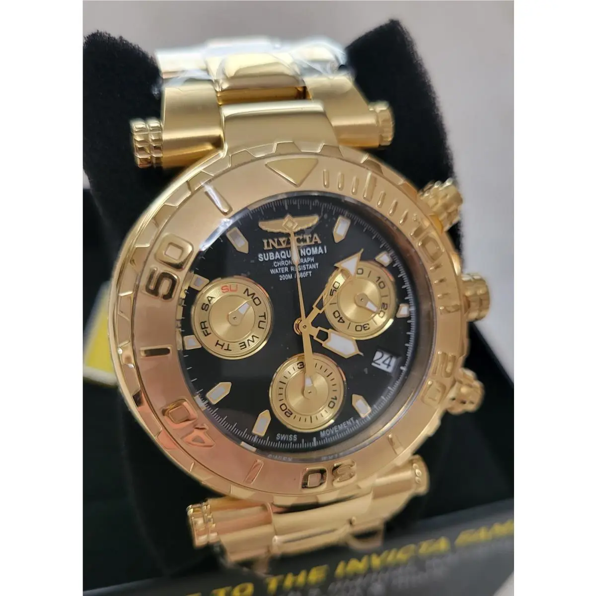 Invicta Subaqua Swiss Ronda Z60 Caliber Men`s Watch - 47mm Gold 25800