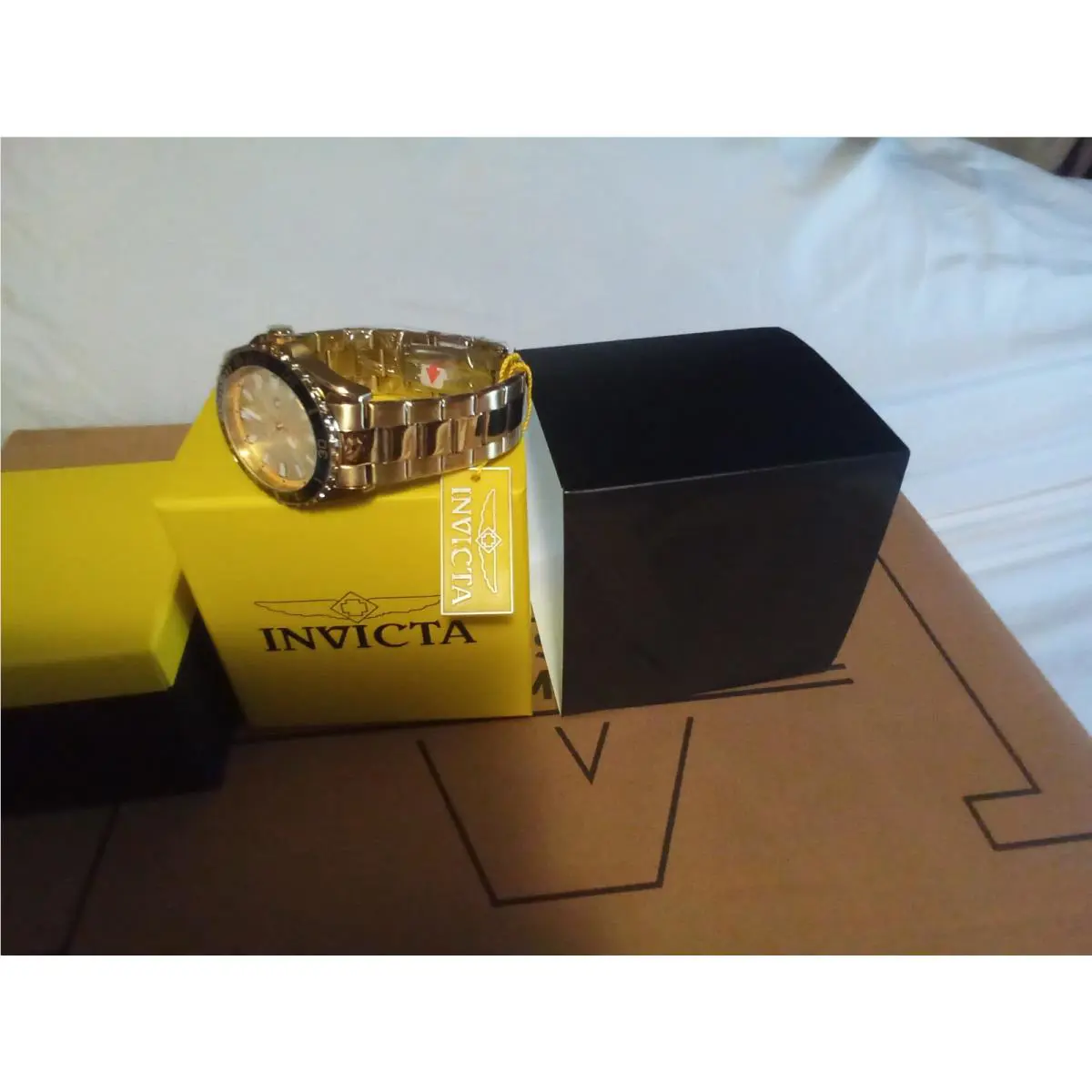 Invicta Pro Diver 46 mm Gold and Blk/dial Was 199.00 Now 99.00