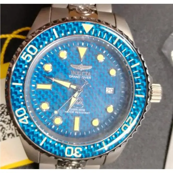 Invicta Pro Diver 44mm Silver Stainless Steel Case and Bracelet Men`s