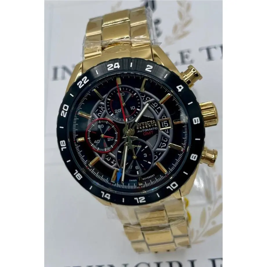 Invicta Reserve Automatic Valjoux 7754 Chrono Gmt Watch 49232 Limited Ed 034/150