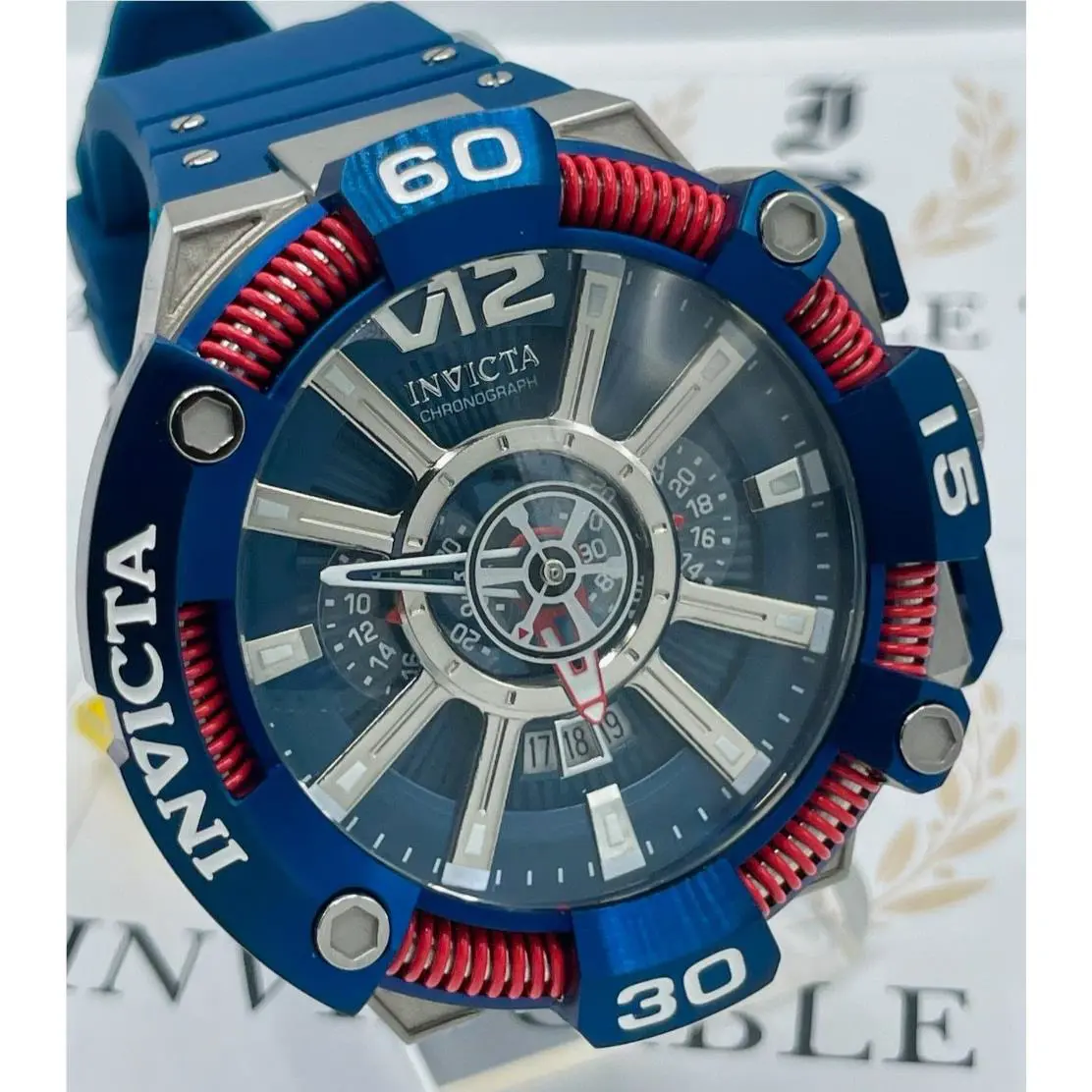 Invicta S1 Rally Men`s Watch - 58mm Steel Blue 37662