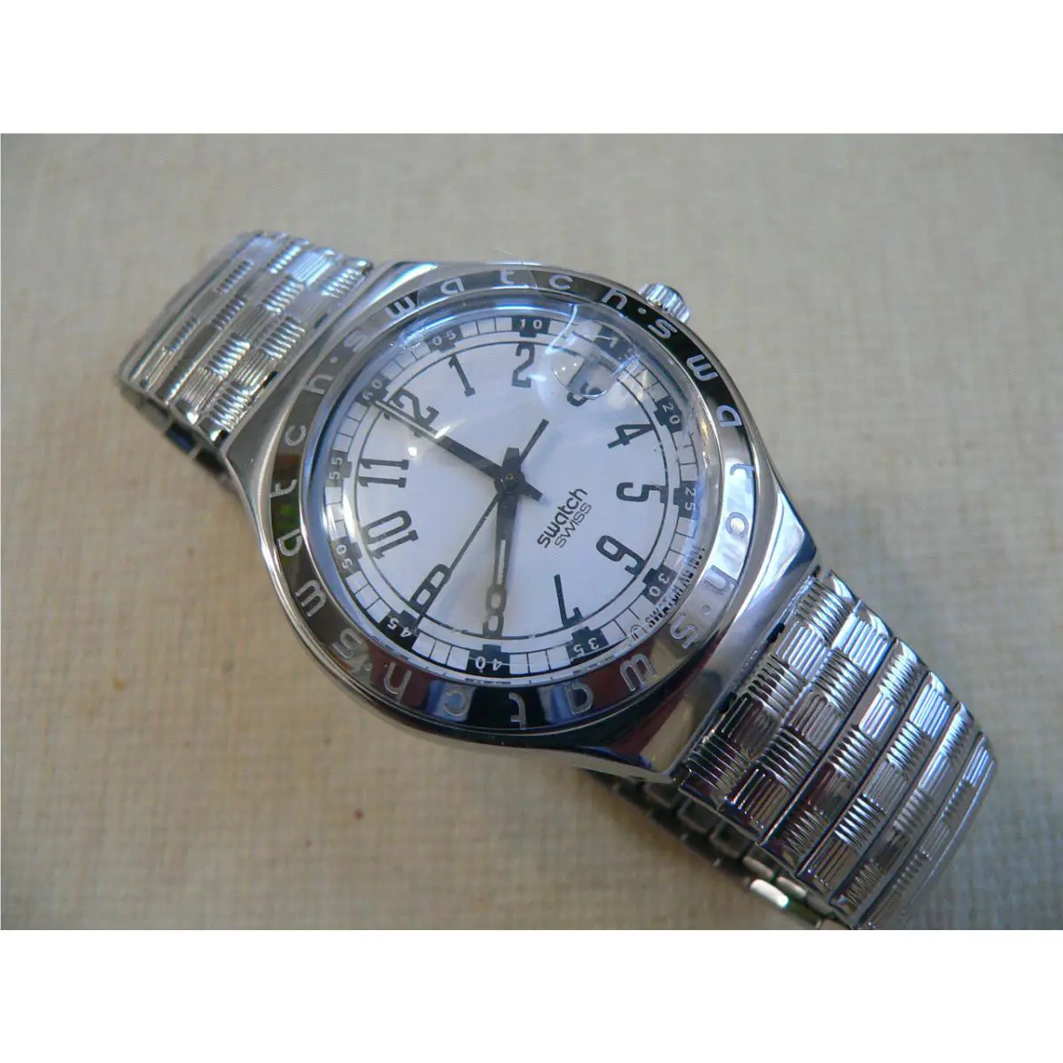 1995 Irony Swatch Watch Slate YGS406C