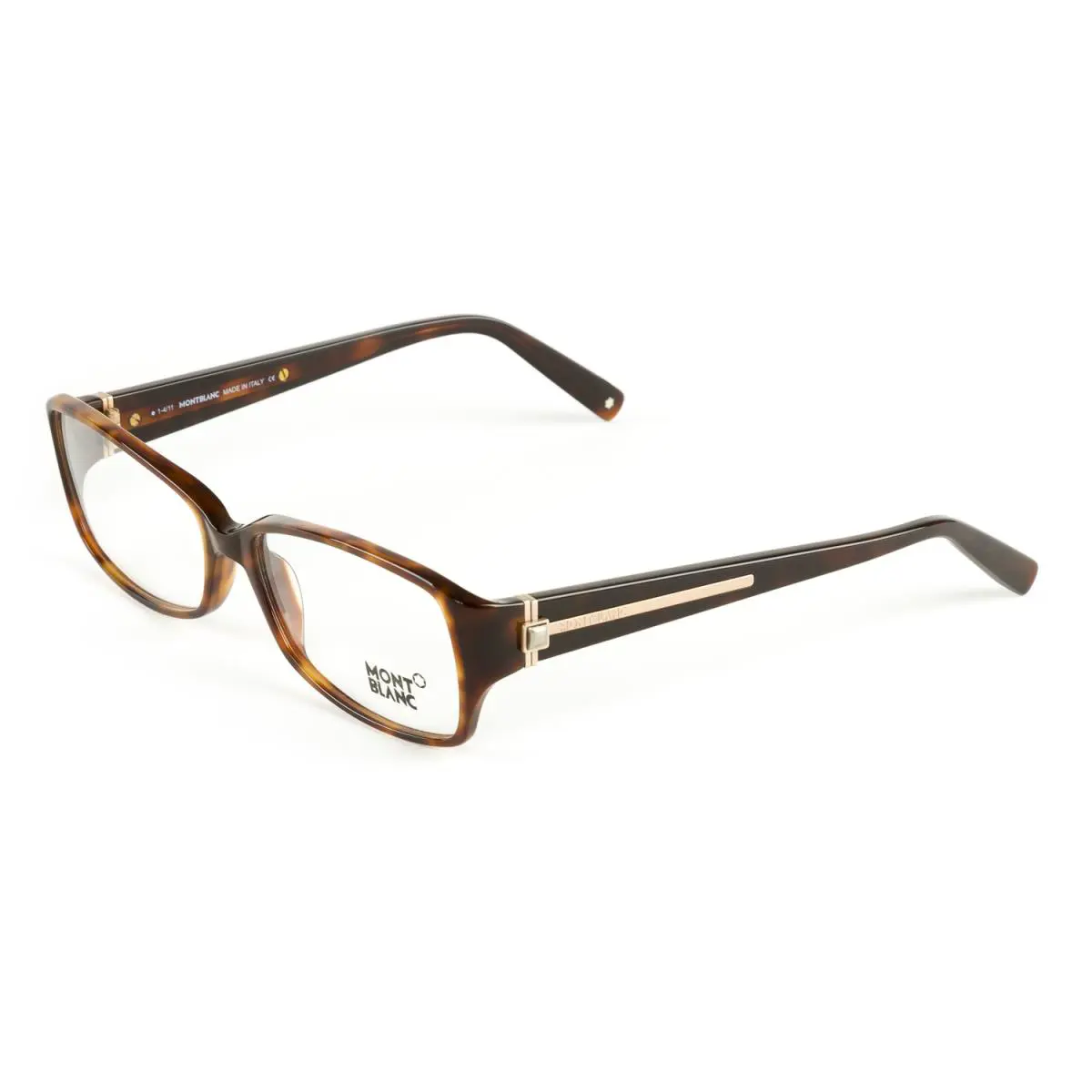 Rectangular Eyeglass Frames 56mm MB380 052 - Dark Havana by Montblanc