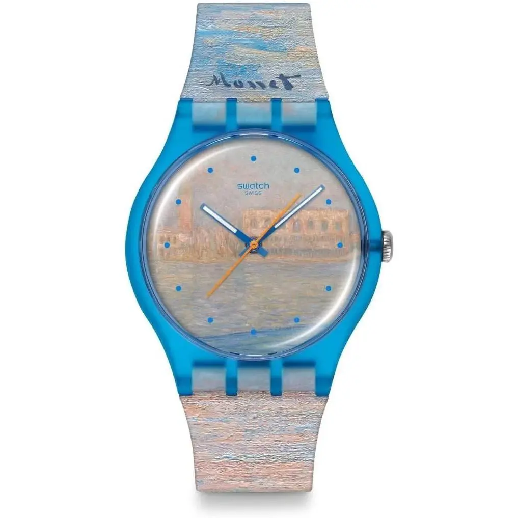 Swatch Gent Biosourced Monet`s Palazzo Ducale S029Z150 Blue