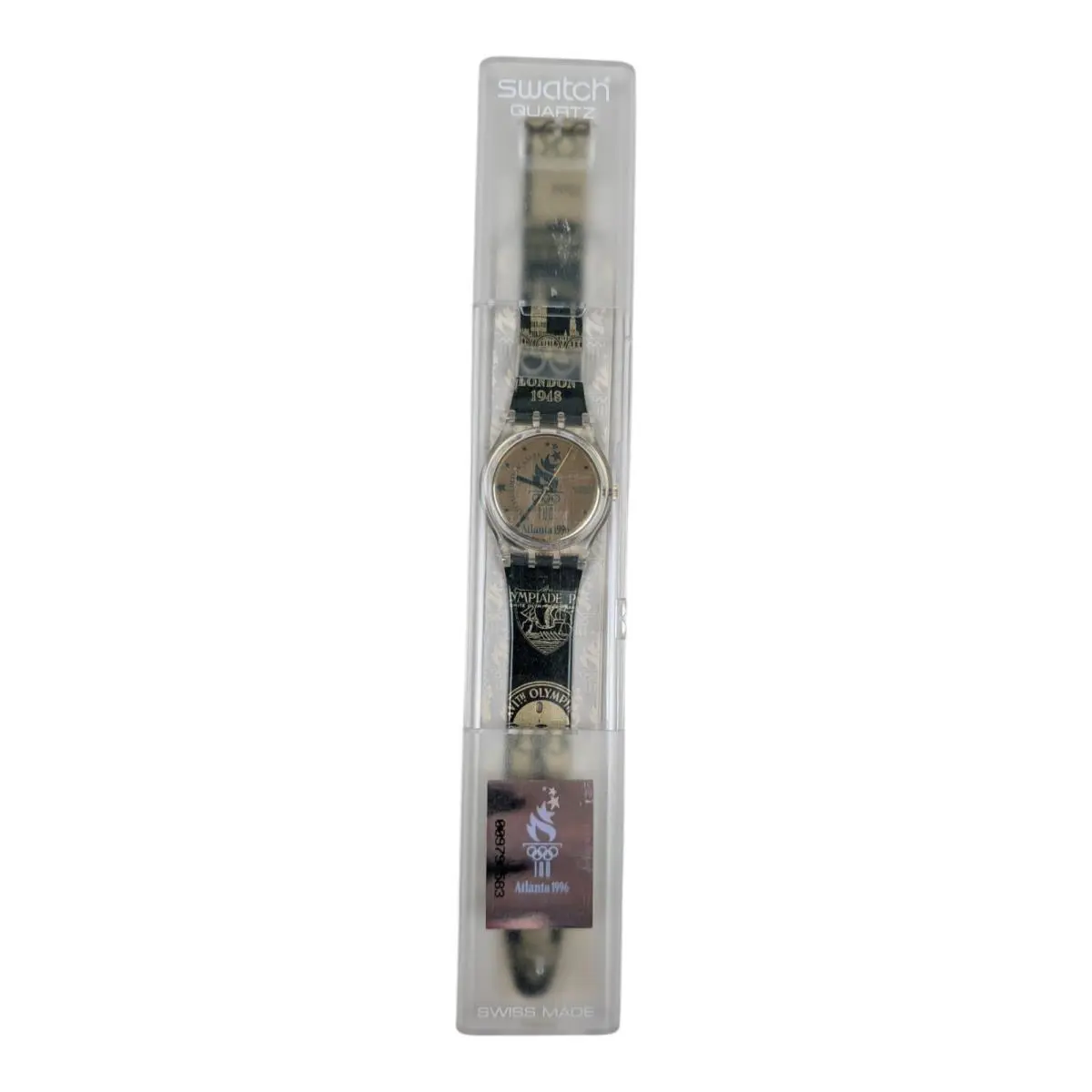 Vintage 1996 Atlanta Olympics Swatch Watch Never Worn In Box