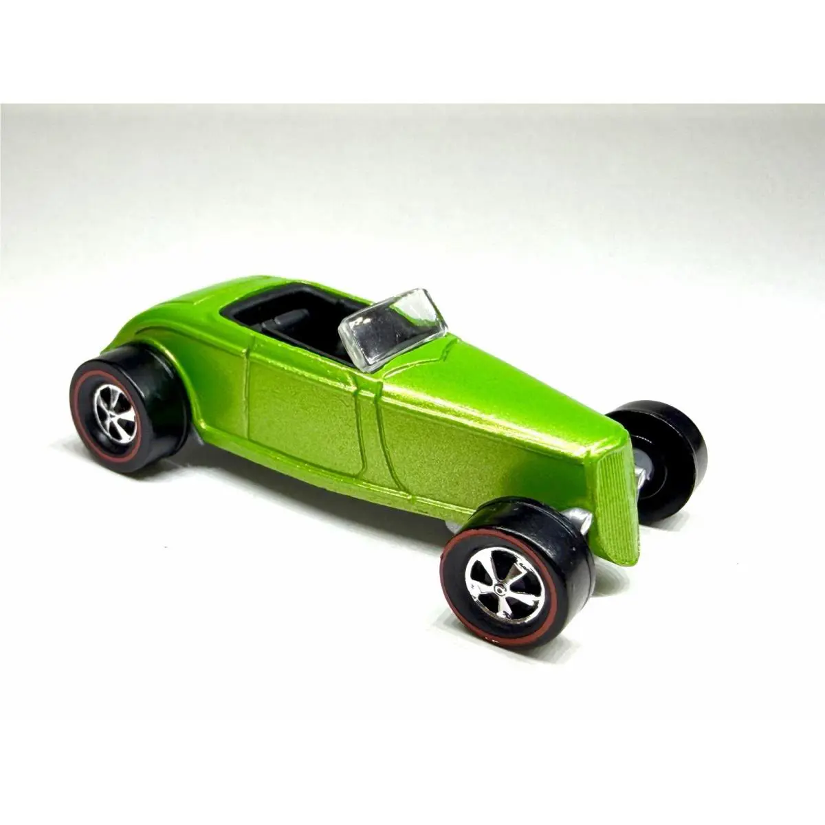 Hot Wheels ‘33 Ford Lo Boy Roadster Custom Made Metallic Green Redline